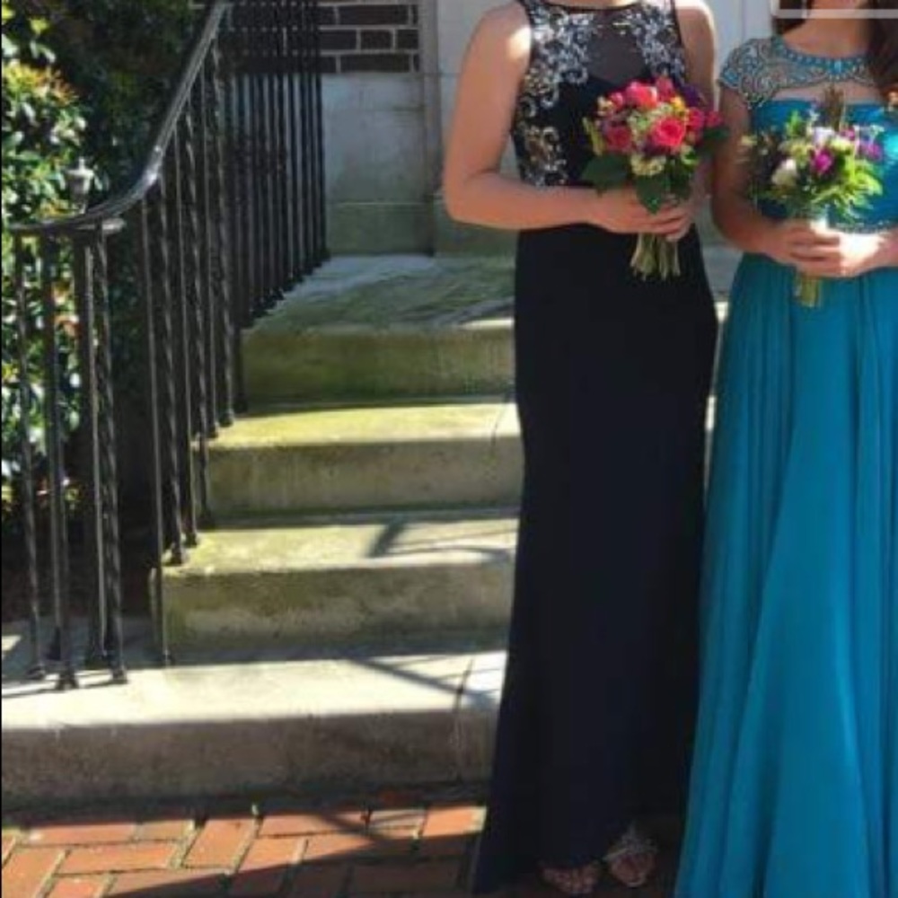 Navy Blue Prom Dress